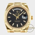 Rolex Day Date 228238 Siyah Oniks Kadran 40mm Full Gold 904L Çelik Super Clone ETA