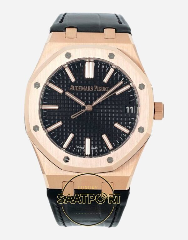 Audemars Piguet 15510OR Royal Oak 41mm DDF Factory Grande Tapisserie Black Dial 4302 Super Clone ETA