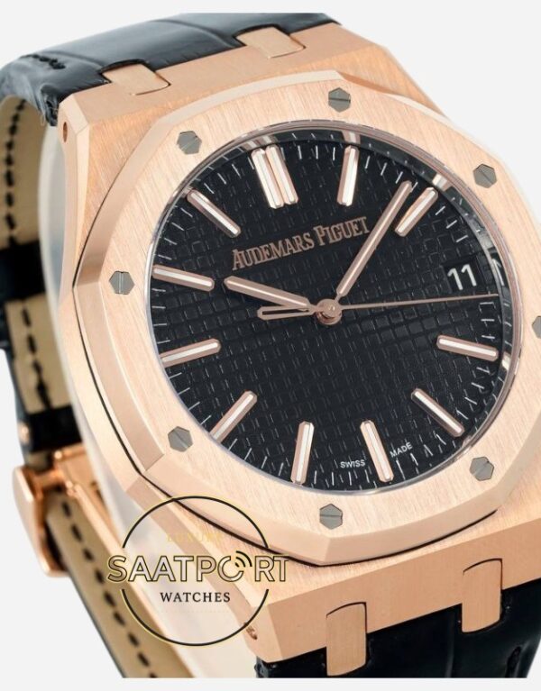 Audemars Piguet 15510OR Royal Oak 41mm DDF Factory Grande Tapisserie Black Dial 4302 Super Clone ETA