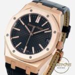 Audemars Piguet 15510OR Royal Oak 41mm DDF Factory Grande Tapisserie Black Dial 4302 Super Clone ETA