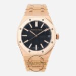 Audemars Piguet 15510OR Royal Oak 41mm DDF Full Rose Factory Grande Tapisserie Black Dial 4302 Super Clone ETA