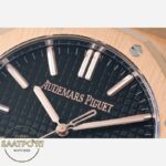 Audemars Piguet 15510OR Royal Oak 41mm DDF Full Rose Factory Grande Tapisserie Black Dial 4302 Super Clone ETA