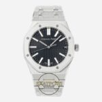 Audemars Piguet 15510ST Royal Oak 41mm DDF Factory Grande Tapisserie Black Dial 4302 Super Clone ETA