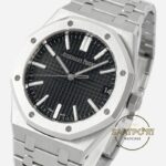 Audemars Piguet 15510ST Royal Oak 41mm DDF Factory Grande Tapisserie Black Dial 4302 Super Clone ETA