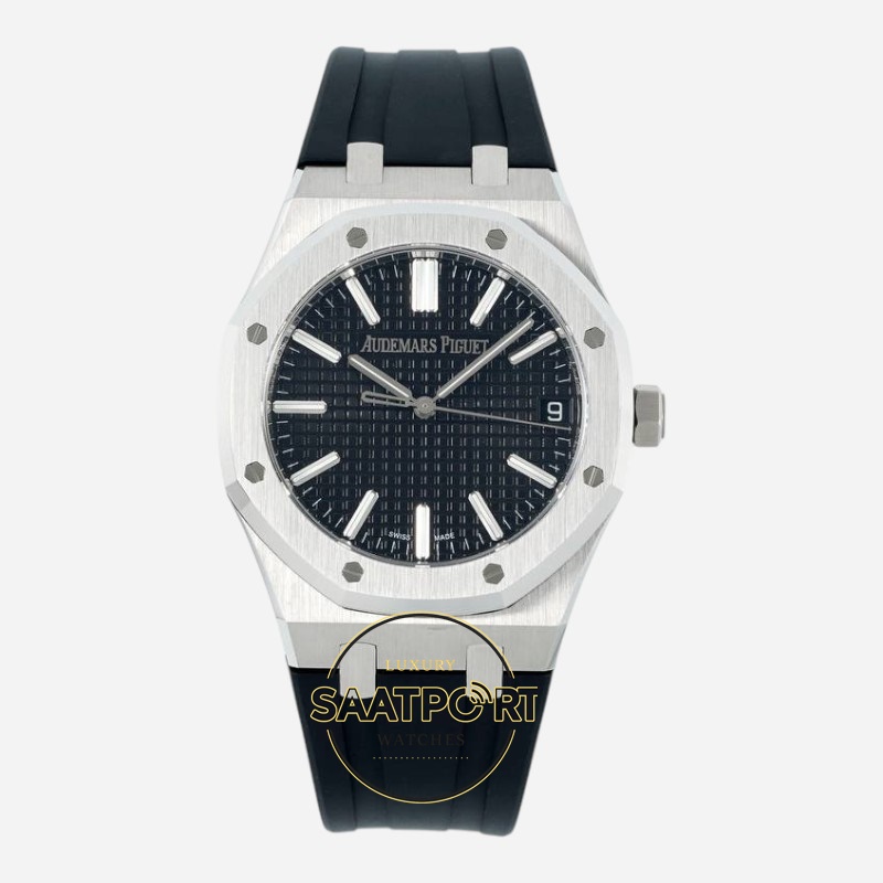Audemars Piguet 15510ST Royal Oak 41mm DDF Factory Grande Tapisserie Siyah Kadran 4302 Super Clone ETA (1) Audemars Piguet 15510ST Royal Oak 41mm DDF Factory Grande Tapisserie Siyah Kadran 4302 Super Clone ETA
