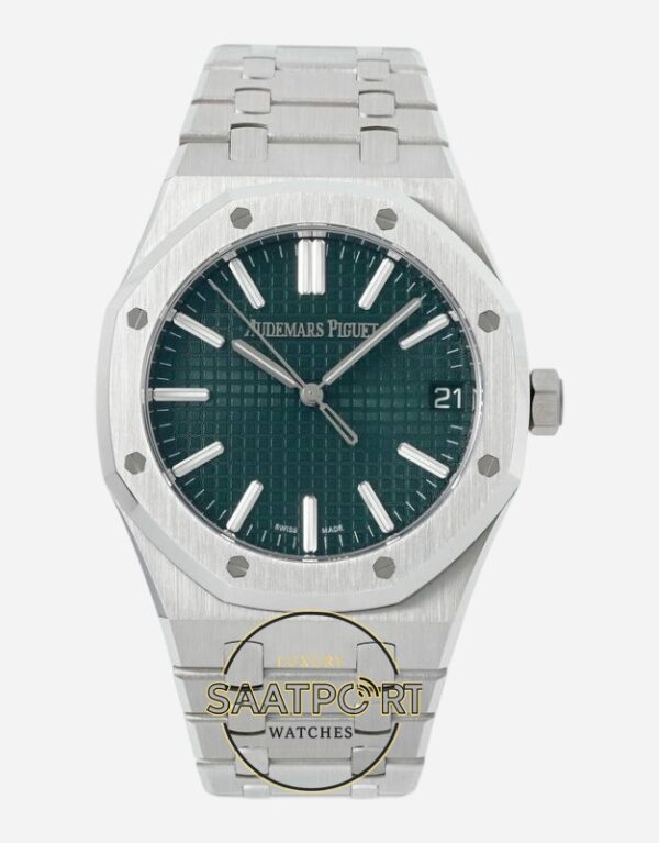 Audemars Piguet 15510ST Royal Oak 41mm DDF Factory Grande Tapisserie Yeşil Kadran 4302 Super Clone ETA