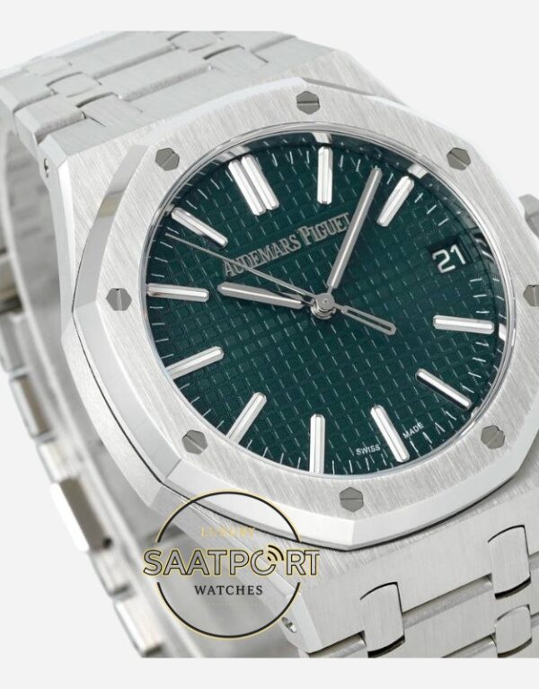 Audemars Piguet 15510ST Royal Oak 41mm DDF Factory Grande Tapisserie Yeşil Kadran 4302 Super Clone ETA