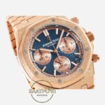 Audemars Piguet 26239OR Royal Oak 41mm Full Rose DDF Factory Grande Tapisserie Mavi Kadran 4401 Super Clone ETA