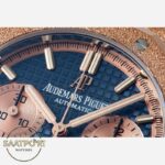 Audemars Piguet 26239OR Royal Oak 41mm Full Rose DDF Factory Grande Tapisserie Mavi Kadran 4401 Super Clone ETA