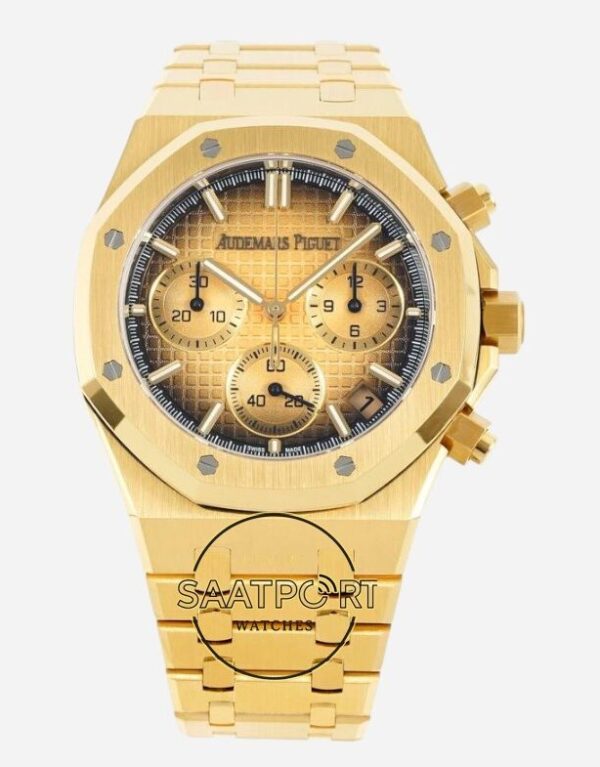 Audemars Piguet 26240BA Royal Oak 41mm DDF Factory Grande Tapisserie Sarı Siyah Kadran 4401 Super Clone ETA