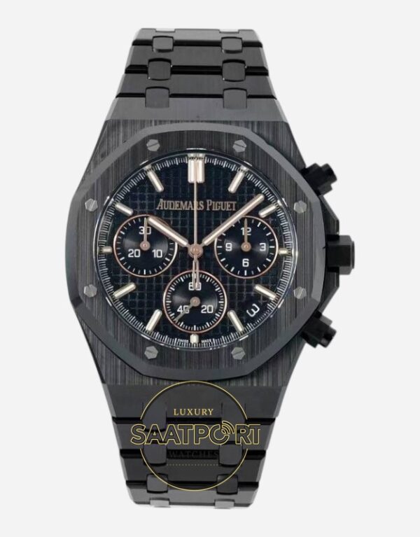 Audemars Piguet 26240CE Royal Oak 41mm Full Black Ceramic DDF Factory Grande Tapisserie Dial 4401 Super Clone ETA