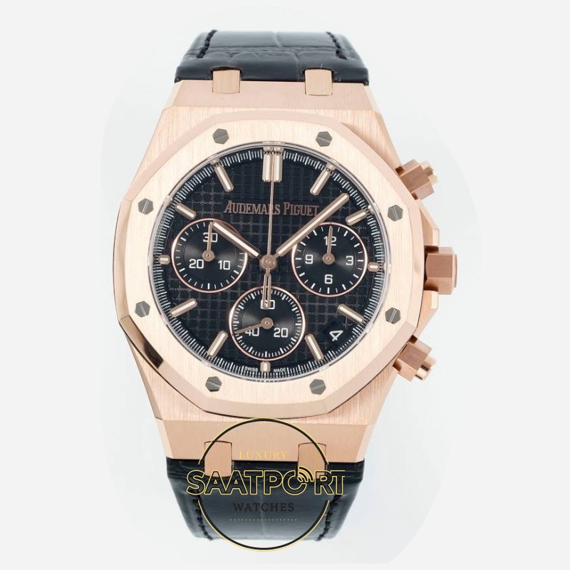 Audemars Piguet 26240OR Royal Oak 41mm DDF Factory Grande Tapisserie Full Siyah Kadran 4401 Super Clone ETA (1) Audemars Piguet 26240OR Royal Oak 41mm DDF Factory Grande Tapisserie Full Siyah Kadran 4401 Super Clone ETA