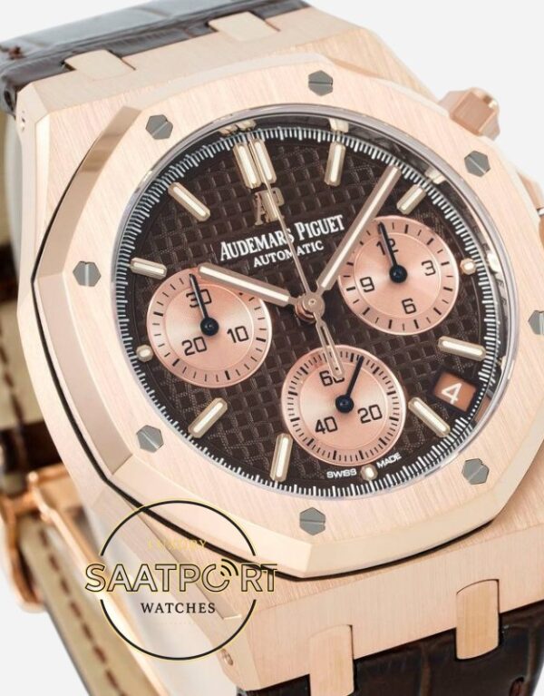 Audemars Piguet 26240OR Royal Oak 41mm DDF Factory Grande Tapisserie Kahverengi Kadran 4401 Super Clone ETA