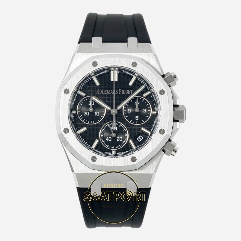 Audemars Piguet 26240ST Royal Oak 41mm DDF Factory Grande Tapisserie Full Black Dial 4401 Super Clone ETA (1) Audemars Piguet 26240ST Royal Oak 41mm DDF Factory Grande Tapisserie Full Black Dial 4401 Super Clone ETA