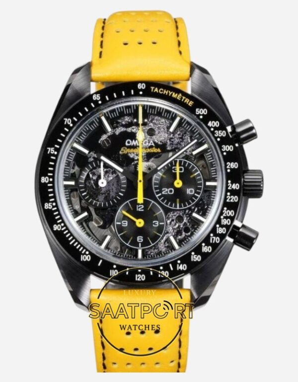 Omega Speedmaster Dark Side Of The Moon Yellow Apollo 8 Calibre 3869 Super Clone ETA