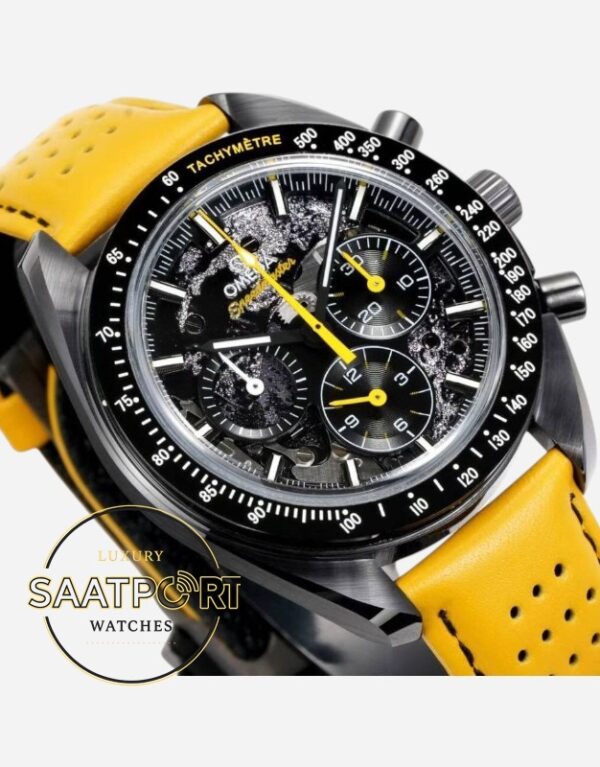 Omega Speedmaster Dark Side Of The Moon Yellow Apollo 8 Calibre 3869 Super Clone ETA