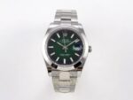 Rolex Datejust 41mm 126300 Ombre Green Smooth Oyster VSF Factory Super Clone ETA karşıdan görünüm
