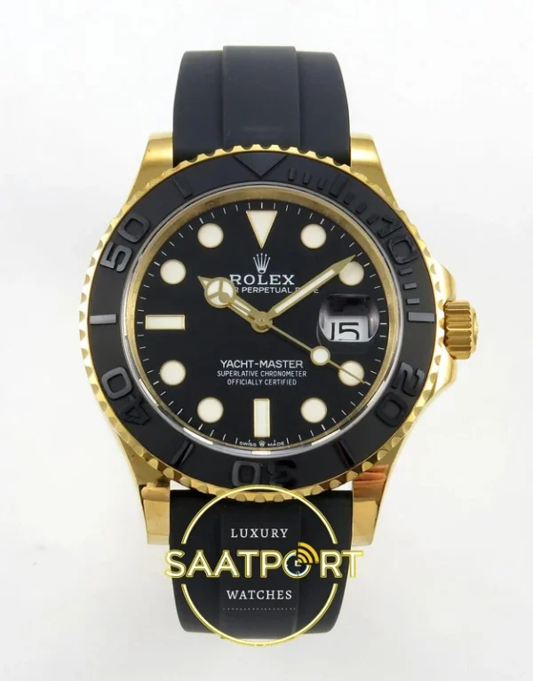 Rolex Yacht-Master 226658 Yellow Gold Oysterflex VSF V2 karşıdan görünüm