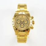 Rolex Daytona 40mm 126508 Yellow Gold BTF Factory Eta Saat karşıdan görünüm