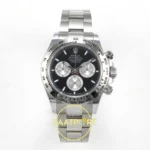 Rolex Daytona 40mm 126509 Black Silver Stick BTF Factory Eta Saat karşıdan görünüm