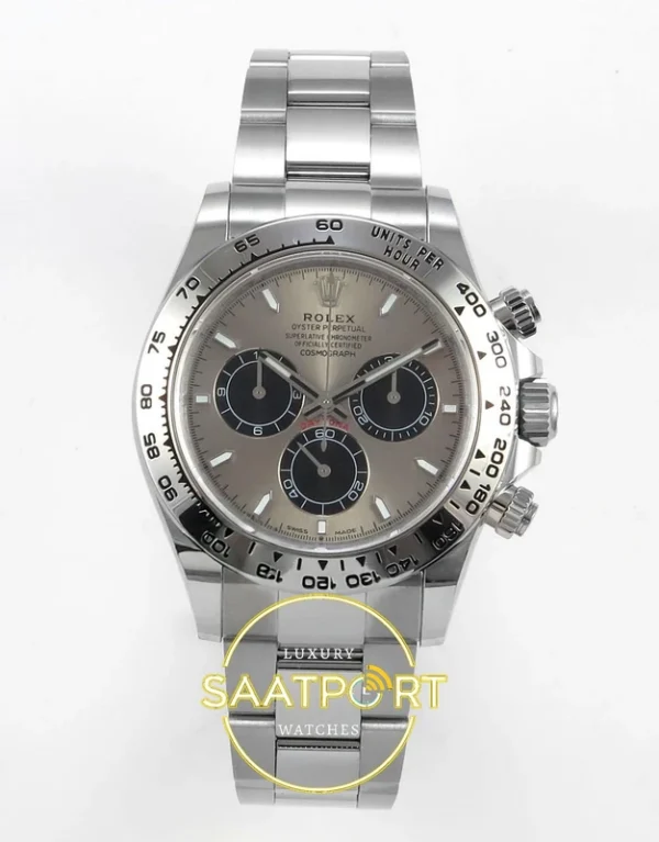 Rolex Daytona 40mm 126509 Gray Black BTF Factory Eta Saat karşıdan görünüm