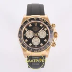 Rolex Daytona 40mm 126518 Yellow Gold Black Diamonds 3BF Factory Eta Saat karşıdan görünüm