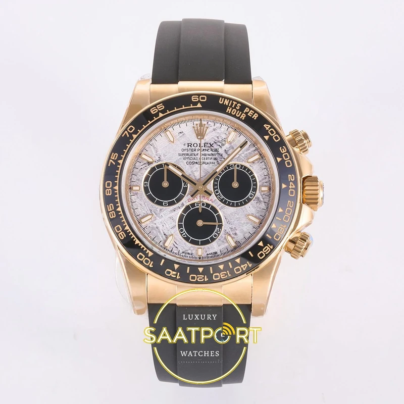 01-112 Rolex Daytona 40mm 126518 Real Meteorite 3BF Factory Eta Saat karşıdan görünüm