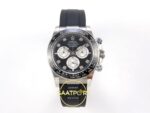 Rolex Daytona 40mm 126519 Black Silver Diamonds Oysterflex ERF Factory Eta Saat karşıdan görünüm