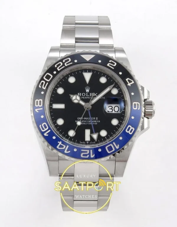 GMT-Master II 126710 Batman BLNR Oyster VSF V3 karşıdan görünüm