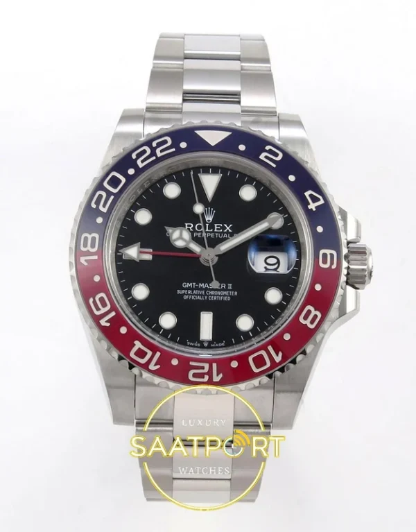 GMT-Master II 126710 Pepsi BLRO Oyster VSF V3 karşıdan görünüm