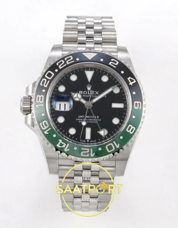 GMT-Master II 126720 Sprite Left Jubilee VSF V3 karşıdan görünüm