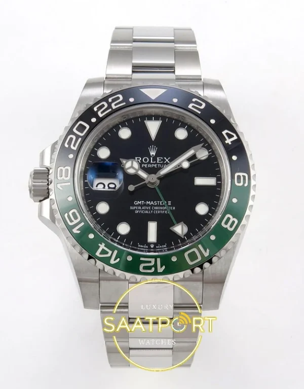 GMT-Master II 126720 Sprite Left Oyster VSF V3 karşıdan görünüm