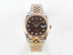 Rolex Datejust 41mm 126331 Brown Diamonds Dial Jubilee VSF V3 Eta Saat karşıdan görünüm