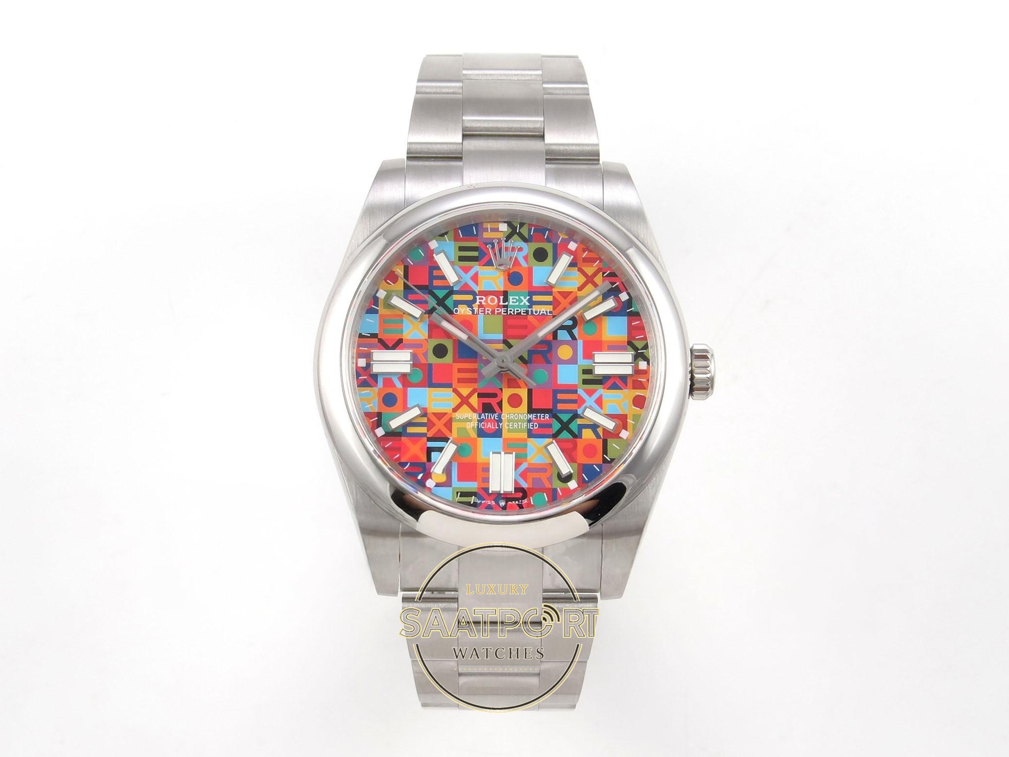 01-4 Rolex Oyster Perpetual 36 126000 Celebration VSF Factory Super Clone ETA karşıdan görünüm