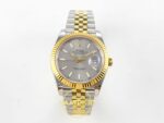 Rolex Datejust 41mm 126333 Silver Stick Dial Jubilee VSF V3 Eta Saat karşıdan görünüm