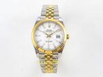 Rolex Datejust 41mm 126333 White Stick Dial Jubilee VSF V3 Eta Saat karşıdan görünüm