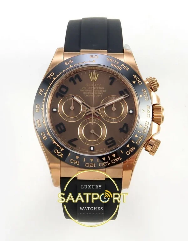 Rolex Daytona 40mm 116515 Chocolate VF Factory Eta Saat karşıdan görünüm