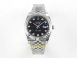 Rolex Datejust 41mm 126334 Black Diamonds Dial Jubilee VSF V3 Eta Saat karşıdan görünüm