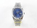 Rolex Datejust 41mm 126334 Blue Roman Dial Jubilee VSF V3 Eta Saat karşıdan görünüm