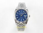 Rolex Datejust 41mm 126334 Blue Textured Stick Dial Jubilee VSF V3 Eta Saat karşıdan görünüm