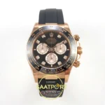 Rolex Daytona 40mm 126515 Black Rose Gold Diamonds VF Factory Eta Saat karşıdan görünüm