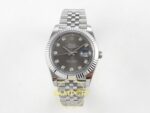 Rolex Datejust 41mm 126334 Gray Diamonds Dial Jubilee VSF V3 Eta Saat karşıdan görünüm
