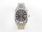 Rolex Datejust 41mm 126334 Gray Stick Dial Jubilee VSF V3 Eta Saat karşıdan görünüm