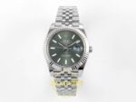 Rolex Datejust 41mm 126334 Green Stick Dial Jubilee VSF V3 Eta Saat karşıdan görünüm