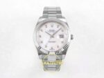 Rolex Datejust 41mm 126334 White Diamonds Dial Oyster VSF V3 Eta Saat karşıdan görünüm
