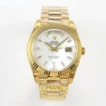 Rolex Day Date 228238 Beyaz Sedef Taşlı 40mm VSF V2 karşıdan görünüm