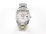 Rolex Day Date 228235 Beyaz Sedef Taşlı Kadran 40mm Eta Saat karşıdan görünüm