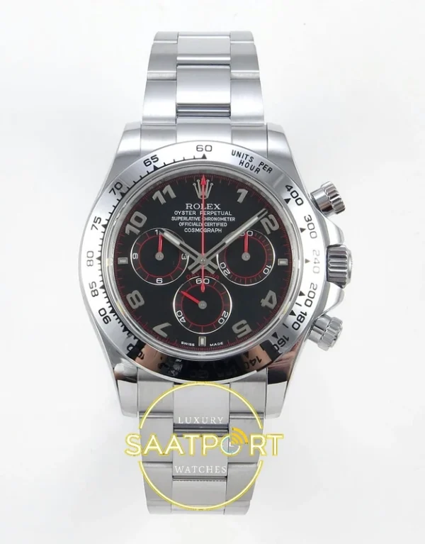 Rolex Daytona 40mm 116509 Black Numeral QF Factory Eta Saat karşıdan görünüm