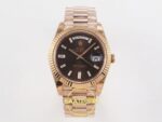 Rolex Day Date 228235 Taşlı Gri Kadran 40mm VSF V3 Eta Saat karşıdan görünüm