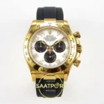 Rolex Daytona 40mm 116518 White Black Numeral QF Factory Eta Saat karşıdan görünüm